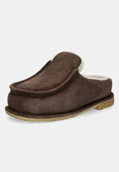 JW Anderson papuci din piele intoarsa Mule culoarea maro, ANW43230A imagine