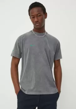 K+LUSHA tricou din bumbac barbati, culoarea gri, neted, KLFORCO TJ010PX imagine