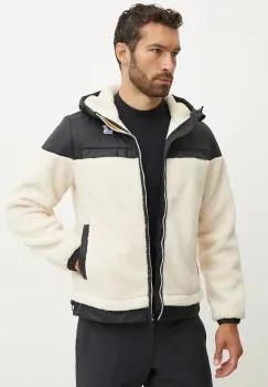 K-Way geaca culoarea bej, de tranzitie, K71341W imagine