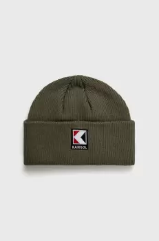 Kangol Caciula culoarea verde, din tesatura neteda imagine