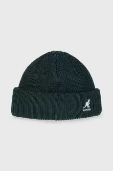 Kangol caciula culoarea verde, din tricot gros imagine