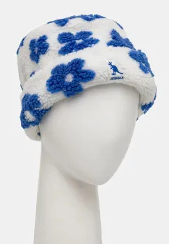 Kangol caciula FLORAL FLEECE culoarea alb, din tricot gros, K5421.WB122 imagine