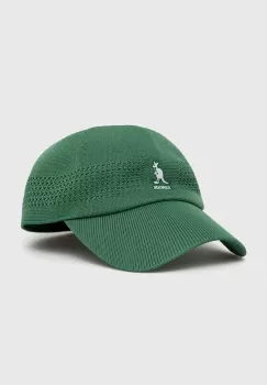 Kangol sapca culoarea verde, neted imagine