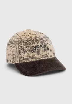 Kangol sapca de baseball din catifea culoarea bej, modelator imagine