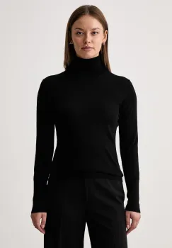 Kaos  pulover cu guler inalt de dama din lana imagine