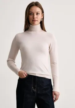 Kaos  pulover cu guler inalt de dama din lana imagine