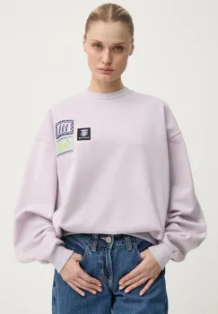 Kaotiko bluza culoarea violet, cu imprimeu, AP018-01-G002 imagine