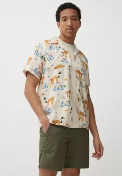 Kaotiko camasa barbati, culoarea bej, regular imagine