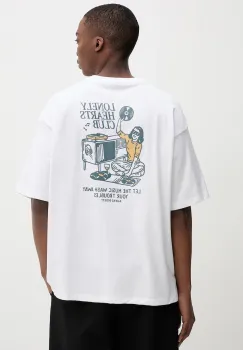 Kaotiko tricou din bumbac culoarea alb, cu imprimeu, AQ070-01S-G002 imagine