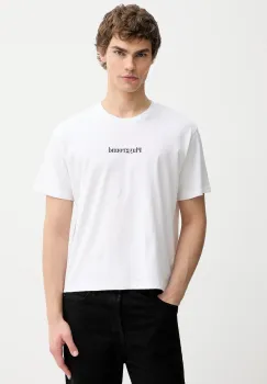 Kaotiko tricou din bumbac culoarea alb, cu imprimeu, AR009-01-M002 imagine