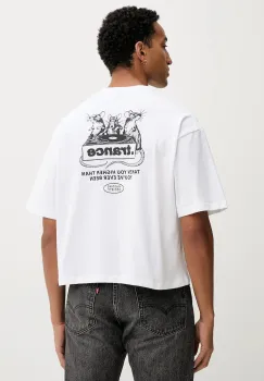 Kaotiko tricou din bumbac culoarea alb, cu imprimeu, AR023-01S-M002 imagine