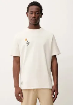 Kaotiko tricou din bumbac culoarea bej, cu imprimeu, AR064-01S-G002 imagine