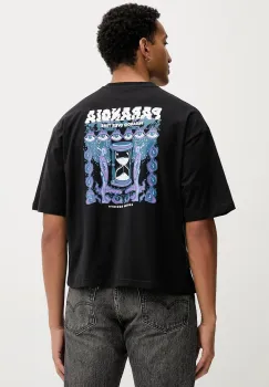 Kaotiko tricou din bumbac culoarea negru, cu imprimeu, AR018-01-M002 imagine