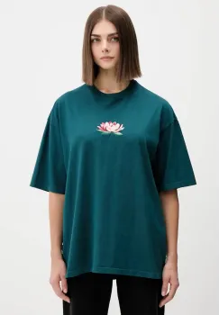Kaotiko tricou din bumbac culoarea verde, cu imprimeu, AR076-01-G002 imagine
