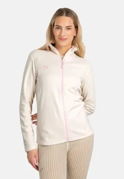 Kari Traa hanorac fleece KARI culoarea bej, uni, 622573 imagine