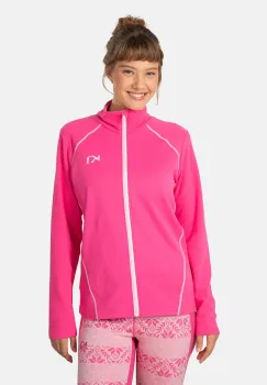 Kari Traa hanorac fleece KARI culoarea roz, uni, 622573 imagine