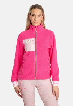 Kari Traa hanorac fleece ROTHE culoarea roz, uni, 623487 imagine