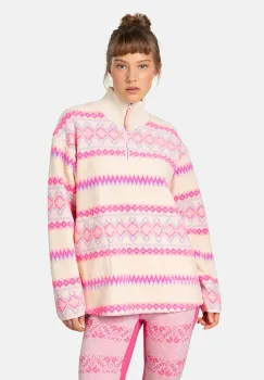 Kari Traa hanorac RUTHIE culoarea bej, cu imprimeu, 623610 imagine