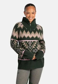 Kari Traa pulover AMELIA culoarea verde, calduros, 623605 imagine