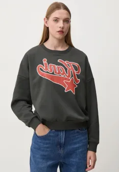 Karl Kani bluza femei, culoarea gri, cu imprimeu, 61200005 imagine