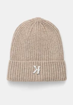 Karl Kani caciula culoarea bej, din tricot gros, 70200021 imagine