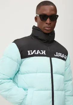 Karl Kani geaca barbati, culoarea turcoaz, de iarna, 60760011 imagine