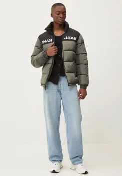 Karl Kani geaca barbati, culoarea verde, de iarna, 60760013 imagine