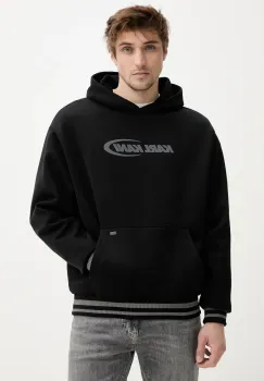 Karl Kani hanorac de bumbac barbati, culoarea negru, cu gluga, cu imprimeu, 60210341 imagine