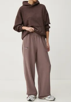 Karl Kani pantaloni de trening culoarea bej, cu imprimeu, 61030029 imagine