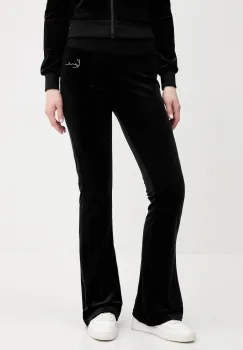 Karl Kani pantaloni de trening din velur culoarea negru, cu imprimeu, 61040069 imagine