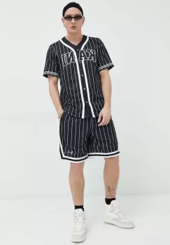 Karl Kani pantaloni scurti barbati, culoarea negru imagine