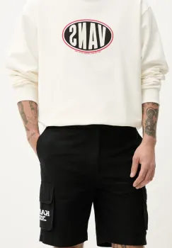 Karl Kani pantaloni scurti din bumbac barbati, culoarea negru, 6012261 imagine