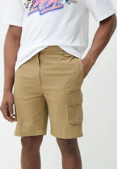 Karl Kani pantaloni scurti din bumbac barbati, culoarea verde, 6012260 imagine