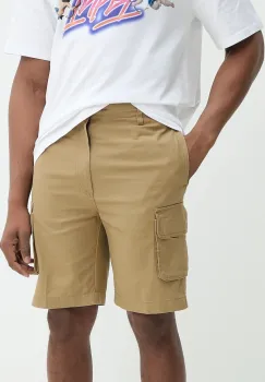 Karl Kani pantaloni scurti din bumbac barbati, culoarea verde, 6012260 imagine