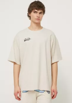 Karl Kani tricou barbati, culoarea bej, cu imprimeu imagine