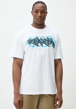 Karl Kani tricou din bumbac barbati, culoarea alb, cu imprimeu, 60300353 imagine