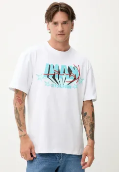 Karl Kani tricou din bumbac culoarea alb, cu imprimeu, PD00005354 imagine