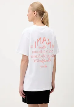 Karl Kani tricou din bumbac culoarea alb, PD00005459 imagine