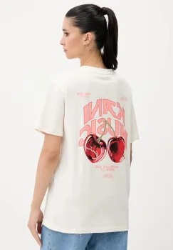 Karl Kani tricou din bumbac culoarea bej, PD00005460 imagine