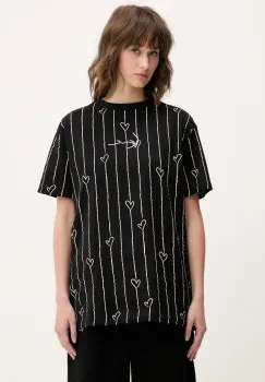 Karl Kani tricou din bumbac culoarea negru, 61300126 imagine