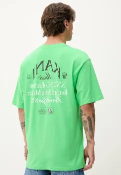 Karl Kani tricou din bumbac culoarea verde, cu imprimeu, PD00005332 imagine