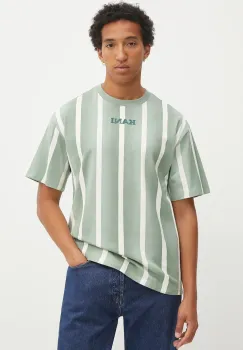 Karl Kani tricou din bumbac culoarea verde, cu imprimeu, PD00005338 imagine