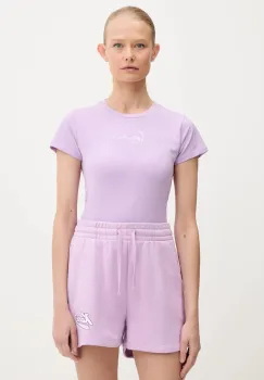 Karl Kani tricou din bumbac culoarea violet, PD00005461 imagine