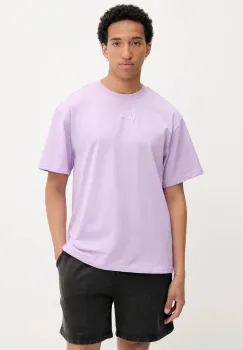 Karl Kani tricou din bumbac culoarea violet, uni, PD00005361 imagine