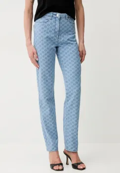 Karl Lagerfeld blugi din bumbac femei medium waist, A2W10109 imagine