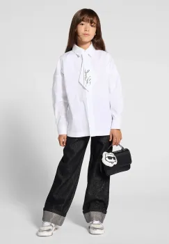 Karl Lagerfeld  blugi straight pentru copii imagine