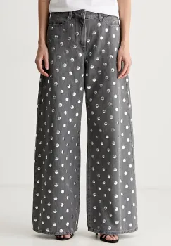 Karl Lagerfeld blugi wide leg pentru femei imagine