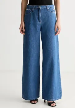 Karl Lagerfeld blugi wide leg pentru femei IKON imagine