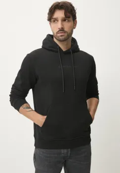 Karl Lagerfeld bluza barbati, culoarea negru, cu gluga, cu imprimeu, 544942.705067 imagine