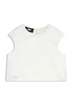Karl Lagerfeld bluza copii culoarea bej imagine